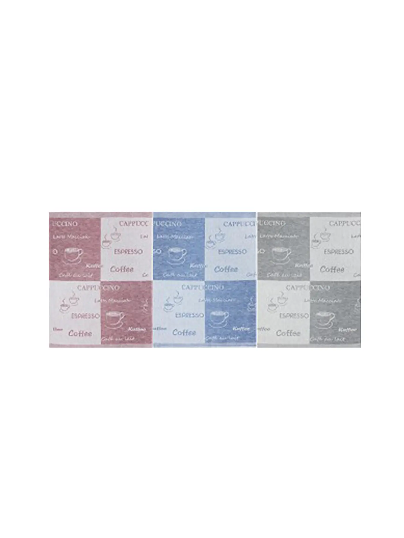 KRACHT | Halbleinen Jacquardtuch 3er Pkg Schmetterling | bunt
